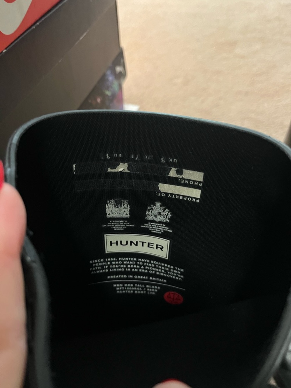 Hunter Tall Rain Boots - Picture 6 of 7